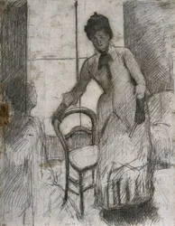Der Besucher recto, ca. 1881