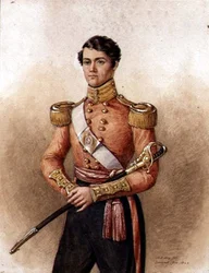 Porträt von Major Charles Hamilton Wake (gest. 1871) 34. Native Indian Infantry