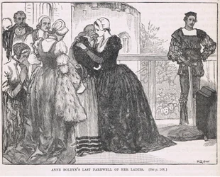 Anne Boleyns letzter Abschied von ihren Damen
