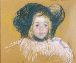 Kleines Mädchen mit großem Hut, ca. 1904