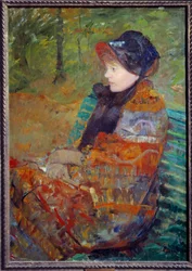 Porträt von Mademoiselle C Lydia Cassatt, Schwester der Künstlerin, von Mary Cassatt (1844-1926) 1880