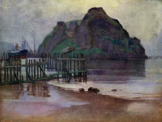 Ebbe bei Tagesanbruch, Dumbarton Rock