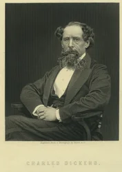 Charles Dickens, Porträt nach einem Foto von Herbert Watkins