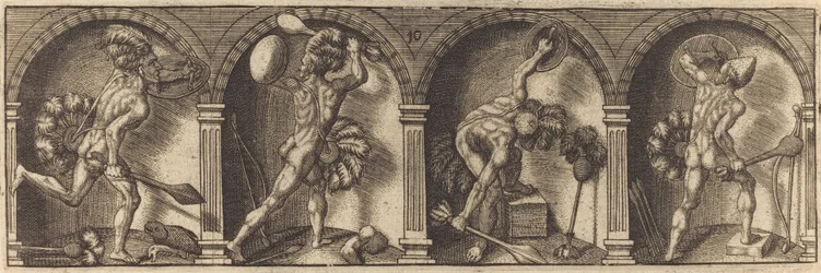 Die verschiedenen Porträts und Figuren X