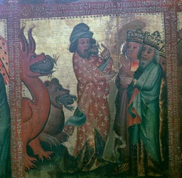 Tafel vierundvierzig des Altars der Apokalypse, 15. Jahrhundert
