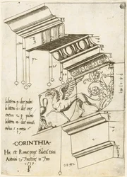 Gebälk vom Tempel des Antoninus und Faustina, Rom