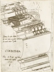 Gebälk vom Tempel des Vespasian, Rom