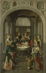 Tafel eines Altarbildes mit der Beschneidung Christi