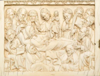 Diptychon-Fragment: Der Tod der Jungfrau, 1375-1400