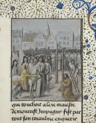 Ms 659 fol.78r Die Hinrichtung von Guillaume Hugonet