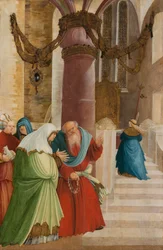 Der Einzug der Allerheiligsten Theotokos in den Tempel, ca. 1509-1510