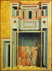 Heilige Cäcilia und Valerian bekehren Tiburcio (Detail)