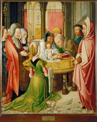Beschneidung, eines von zwei Tafeln eines Altars