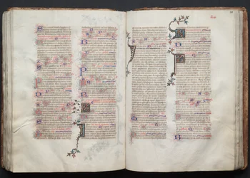 Das Gotha Missale: Fol. 110v, Text, ca. 1375