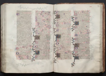 Das Gotha Missale: Fol. 128r, Text (ca. 1375)