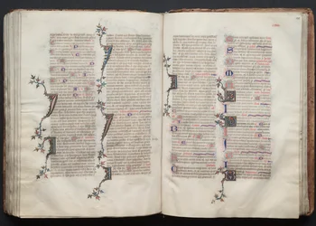 Das Gotha Missale: Fol. 129v, Text, ca. 1375