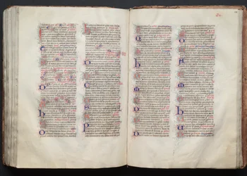 Das Gotha-Missale: Fol. 137v, Text, ca. 1375