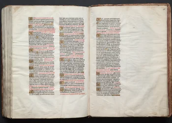 Das Gotha Missale: Fol. 158r, Text, ca. 1375