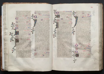 Das Gotha Missale: Fol. 36v, Text, um 1375