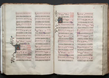 Das Gotha Missale: Fol. 58v, Text (ca. 1375)