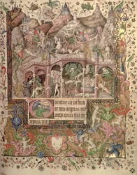 Vision der Hölle, aus einem Stundenbuch, ca. 1407