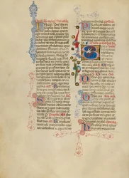Initiale S: Die Taube des Heiligen Geistes