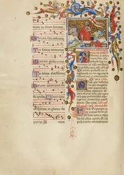 Die Auferstehung; Initiale R: Ein schlafender Soldat