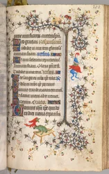 Stundenbuch von Karl dem Edlen, König von Navarra 1361-1425: fol. 191r, Text, ca. 1405