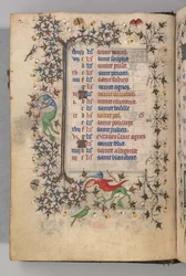 Stundenbuch von Karl dem Edlen, König von Navarra: fol. 1v, Januar