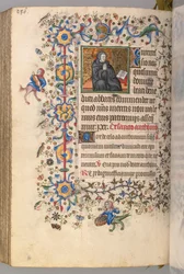 Stundenbuch von Charles dem Edlen, König von Navarra 1361-1425, fol. 287vr, St. Benoit, ca. 1405