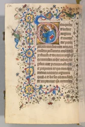 Stundenbuch von Charles dem Edlen, König von Navarra 1361-1425, fol. 305v, St. Martha, ca. 1405