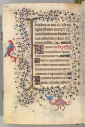 Stundenbuch von Karl dem Edlen, König von Navarra 1361-1425, fol. 321v, Büste des Todes, ca. 1405