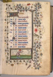 Stundenbuch von Karl dem Edlen, König von Navarra 1361-1425: fol. 6r, Juni, um 1405