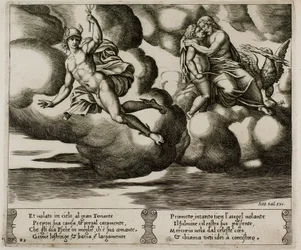 Cupid bittet Jupiter um Gnade für Psyche