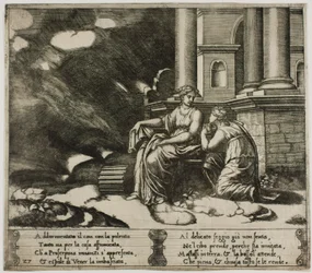 Proserpina gibt Psyche die Schachtel der Schönheit