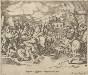 Speculum Romanae Magnificentiae: Der Sieg von Scipio [über Syphax], 16. Jahrhundert