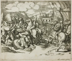 Der Sieg von Scipion über Syphax