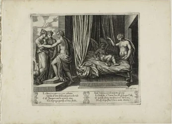 Venus tadelt ihren Sohn, aus Die Geschichte von Psyche