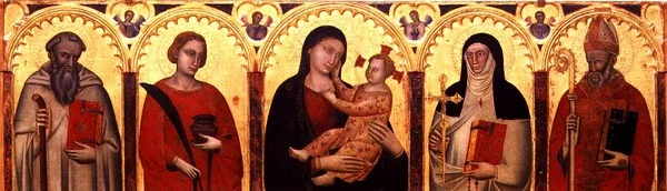 Madonna und Kind mit Heiligen