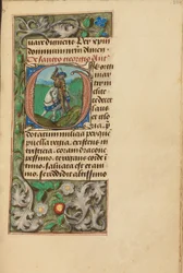 Initiale G: Heiliger Georg und der Drache