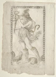 Merkur aus den Tarocchi, Serie A: Firmamente des Universums, #42, vor 1467