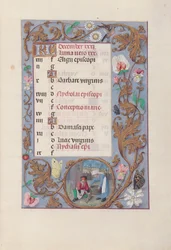 Stundenbuch der Königin Isabella der Katholischen, Königin von Spanien: Fol. 13r, Dezember