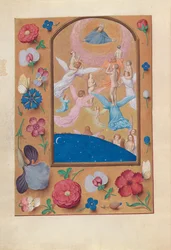 Stundenbuch der Königin Isabella der Katholischen, Königin von Spanien: Fol. 24v, Seelen der Geretteten, ca. 1500