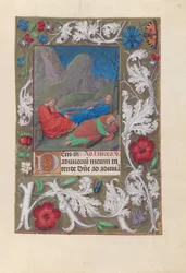 Stundenbuch von Königin Isabella der Katholischen, Königin von Spanien: Fol. 57r, Agonie im Garten