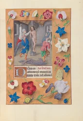 Stundenbuch der Königin Isabella die Katholische, Königin von Spanien: Fol. 66r, Geißelung, ca. 1500