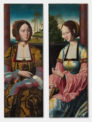 Heilige Katharina und Heilige Barbara (Paar)