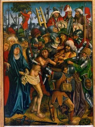 Christus ans Kreuz genagelt