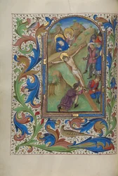 Christus ans Kreuz genagelt
