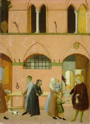 Der heilige Antonius verteilt seinen Reichtum an die Armen