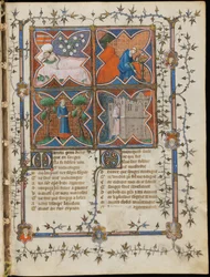 Miniatur aus einem Manuskript des Roman de la Rose von Guillaume de Lorris und Jean de Meun, 1353